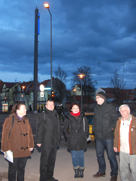 Lichtinstallation Ilversgehofener Platz