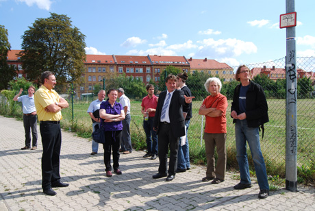 Projektbesichtigung Straßenbahnbrücke