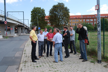 Projektbesichtigung Straßenbahnbrücke