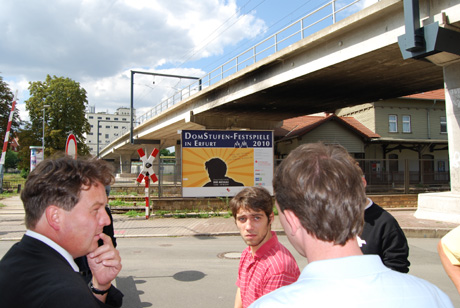 Projektbesichtigung Straßenbahnbrücke
