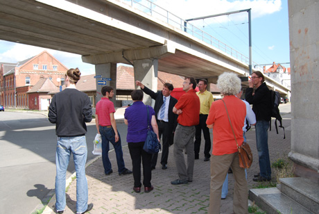 Projektbesichtigung Straßenbahnbrücke