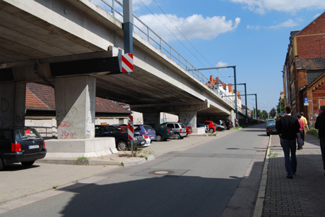 Projektbesichtigung Straßenbahnbrücke